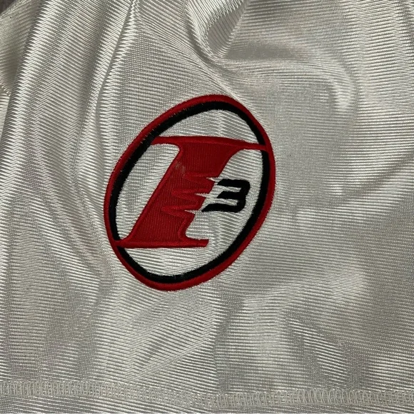 Reebok Iverson Jersey Mens Large Red White Vintage Split Football Embroidered - Picture 4 of 11
